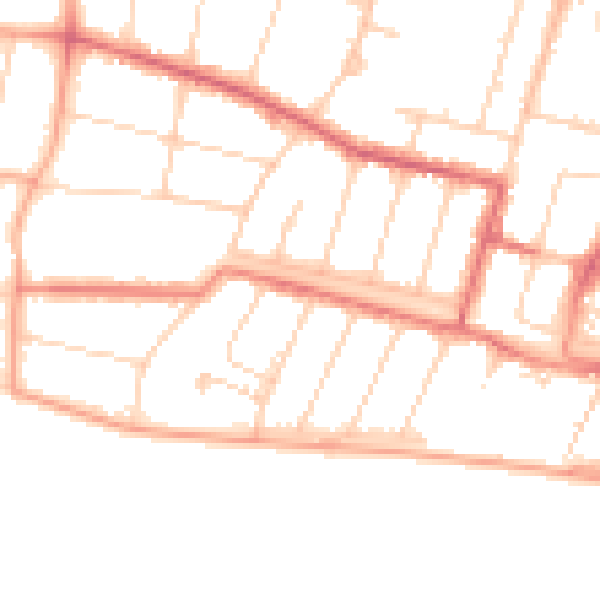 Daytime road noise heatmap for SS0 8ER