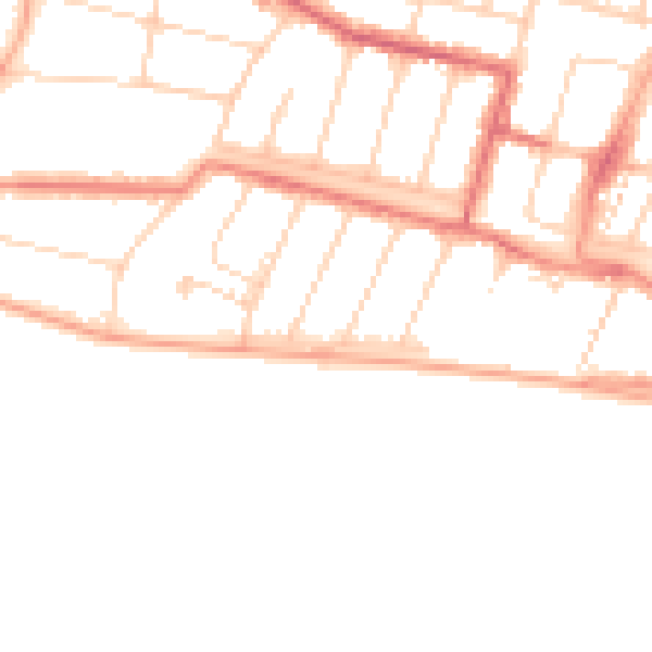 Daytime road noise heatmap for SS0 8HH