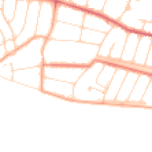 Daytime road noise heatmap for SS0 8HT
