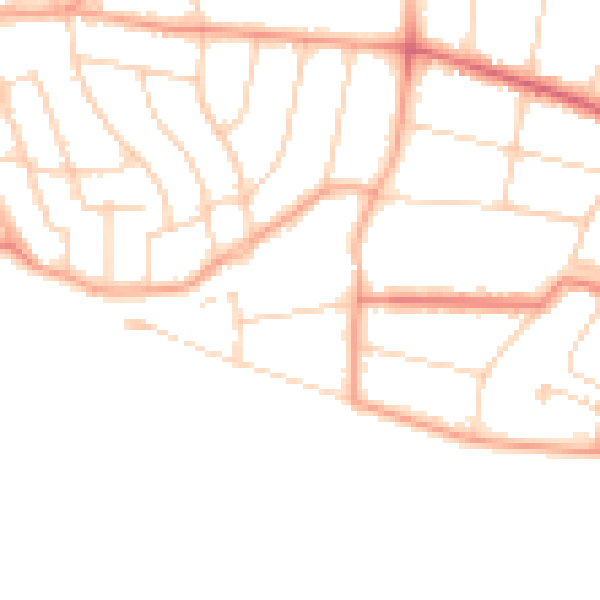 Daytime road noise heatmap for SS0 8JP