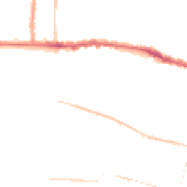 Night-time road noise heatmap for SS0 8LS
