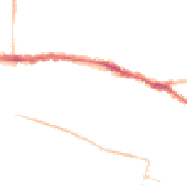 Night-time road noise heatmap for SS0 8NE