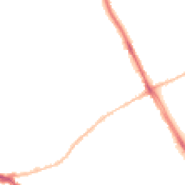 Night-time road noise heatmap for SS0 9AA