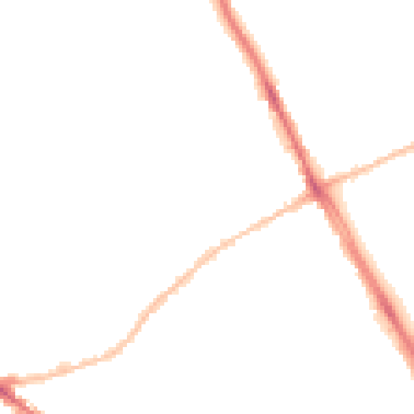 Night-time road noise heatmap for SS0 9AD