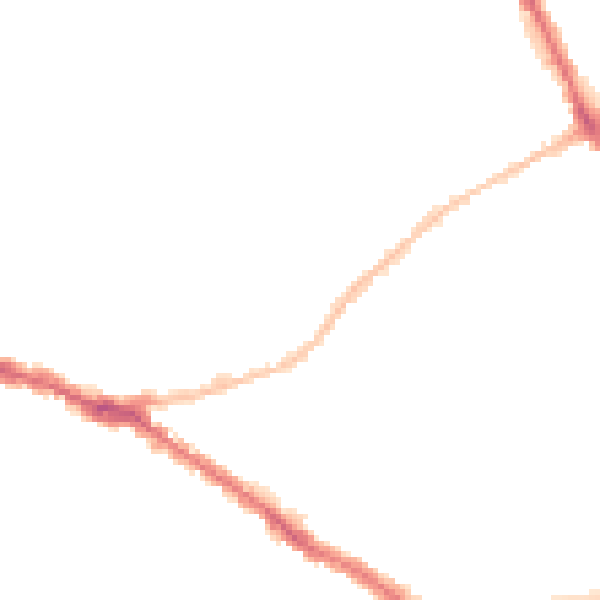 Night-time road noise heatmap for SS0 9BN