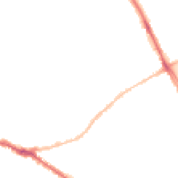 Night-time road noise heatmap for SS0 9BW
