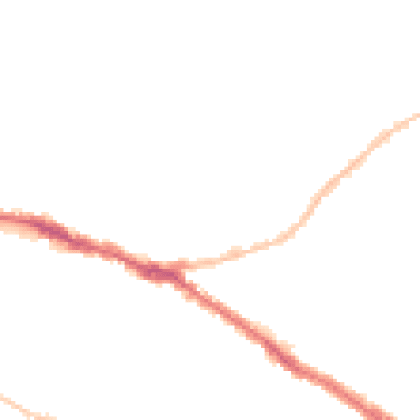 Night-time road noise heatmap for SS0 9DJ