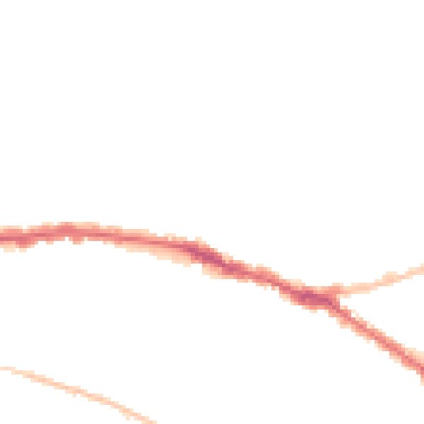 Night-time road noise heatmap for SS0 9NG