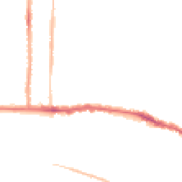 Night-time road noise heatmap for SS0 9RA
