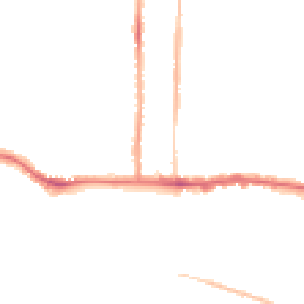 Night-time road noise heatmap for SS0 9UF