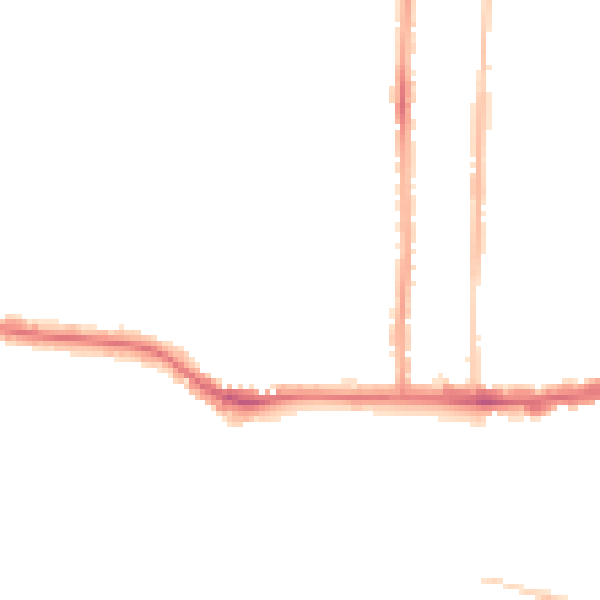 Night-time road noise heatmap for SS0 9XD