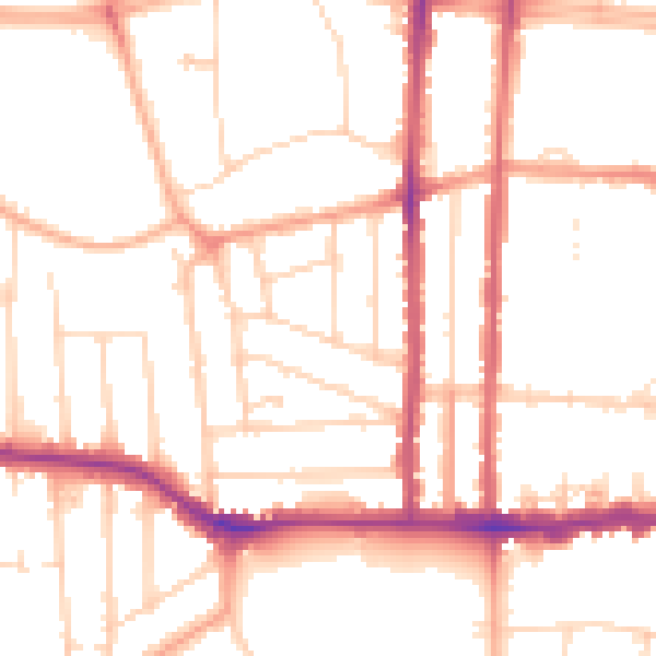 Daytime road noise heatmap for SS0 9XH