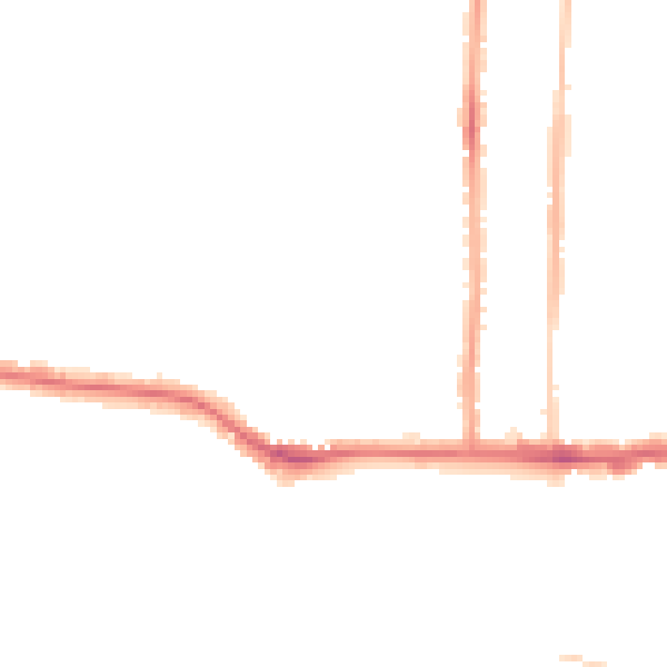 Night-time road noise heatmap for SS0 9XW