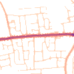Daytime road noise heatmap for SS12 0AS