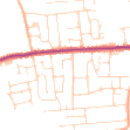 Daytime road noise heatmap for SS12 0AZ