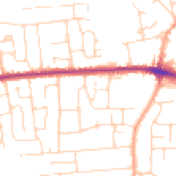 Daytime road noise heatmap for SS12 0BJ