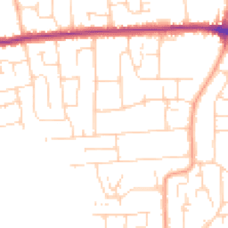 Daytime road noise heatmap for SS12 0DD