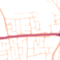 Daytime road noise heatmap for SS12 0DH