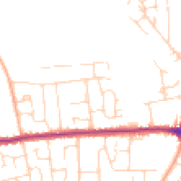 Daytime road noise heatmap for SS12 0DL