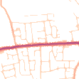 Daytime road noise heatmap for SS12 0DT