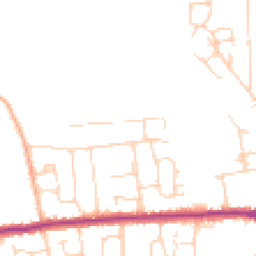 Daytime road noise heatmap for SS12 0DU