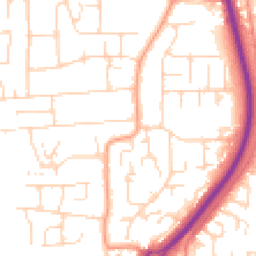 Daytime road noise heatmap for SS12 0NQ