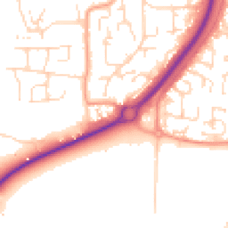 Daytime road noise heatmap for SS12 0PS