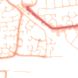 Daytime road noise heatmap for SS12 9GL