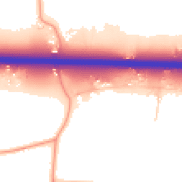 Daytime road noise heatmap for SS12 9JW
