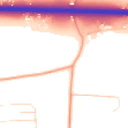 Daytime road noise heatmap for SS12 9JY