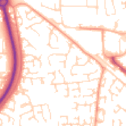 Daytime road noise heatmap for SS12 9LS
