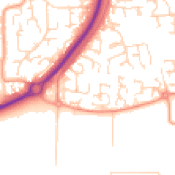 Daytime road noise heatmap for SS12 9SF