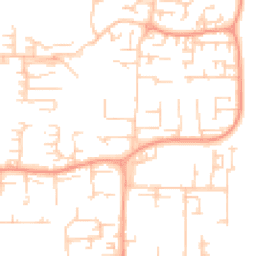 Daytime road noise heatmap for SS13 1AE