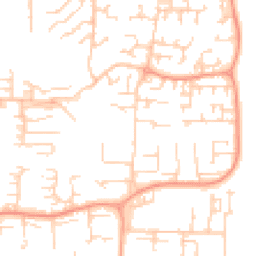 Daytime road noise heatmap for SS13 1AJ