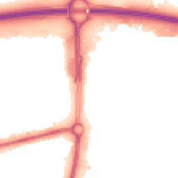 Night-time road noise heatmap for SS13 1BD