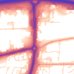 Daytime road noise heatmap for SS13 1BS