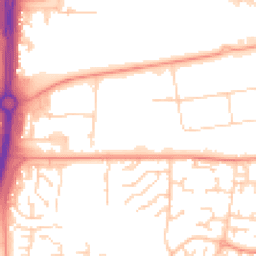 Daytime road noise heatmap for SS13 1DG