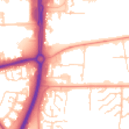 Daytime road noise heatmap for SS13 1DW