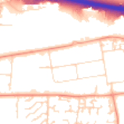 Daytime road noise heatmap for SS13 1EF