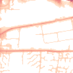 Daytime road noise heatmap for SS13 1EY