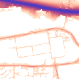 Daytime road noise heatmap for SS13 1LP