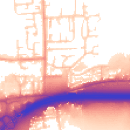 Daytime road noise heatmap for SS13 2AG