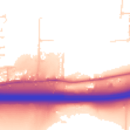Daytime road noise heatmap for SS13 2DS