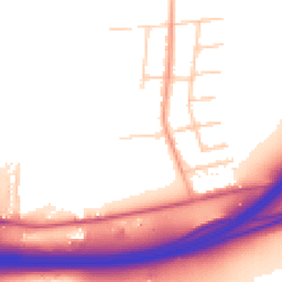 Daytime road noise heatmap for SS13 2HL