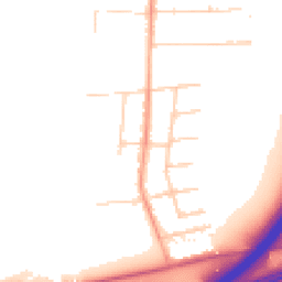 Daytime road noise heatmap for SS13 2HN