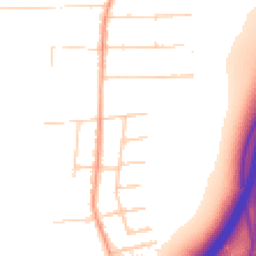 Daytime road noise heatmap for SS13 2HR