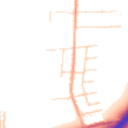 Daytime road noise heatmap for SS13 2JJ