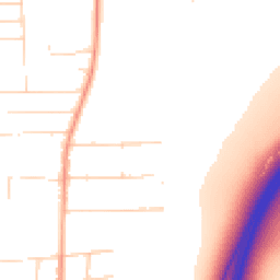 Daytime road noise heatmap for SS13 2LF