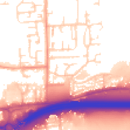 Daytime road noise heatmap for SS13 2NP