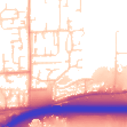 Daytime road noise heatmap for SS13 2NS